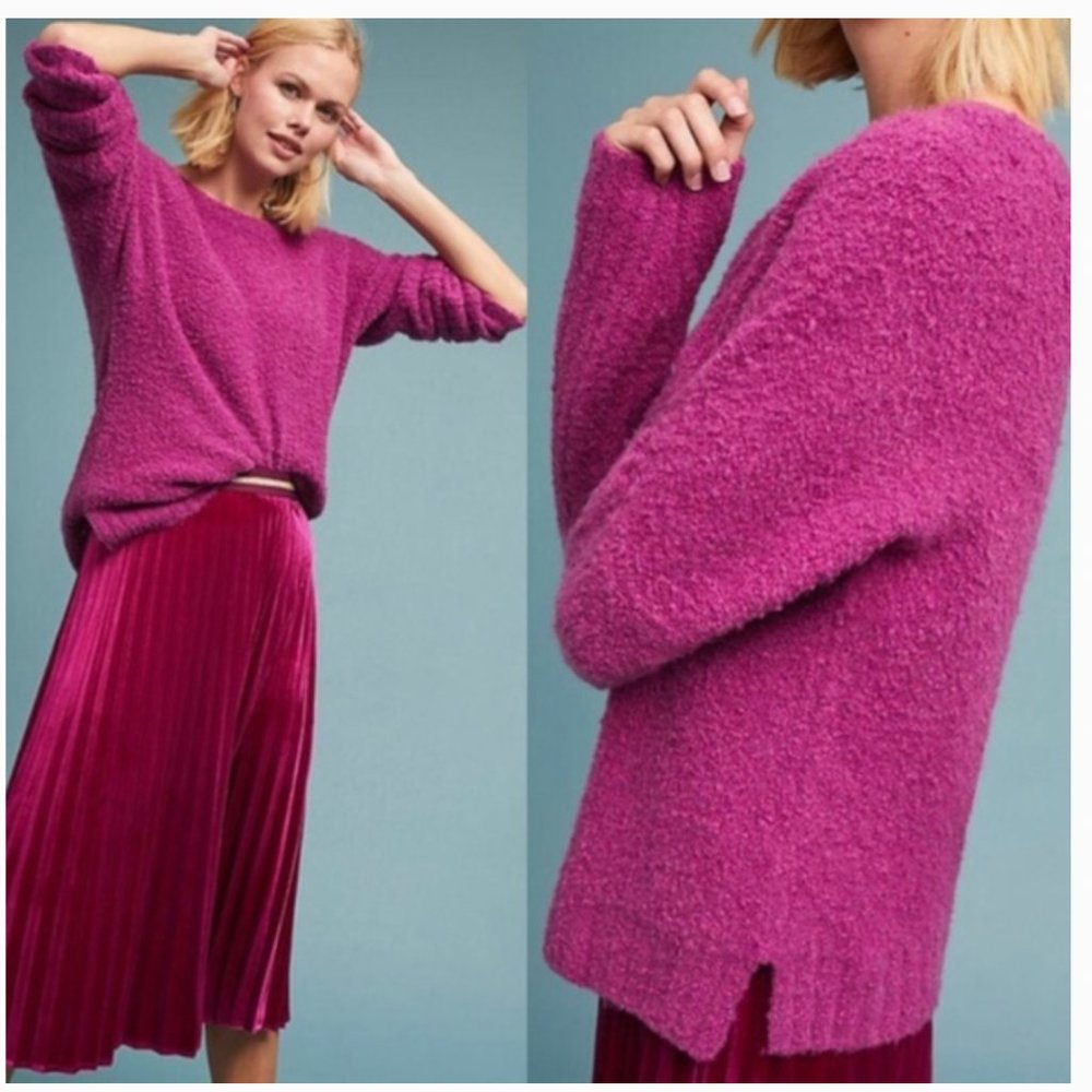 Anthropologie Lavinia Fleece Pullover